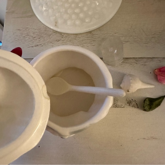 Vintage Lefton Toodles White Fog Anamorphic Sugar Jar - Picture 7 of 8